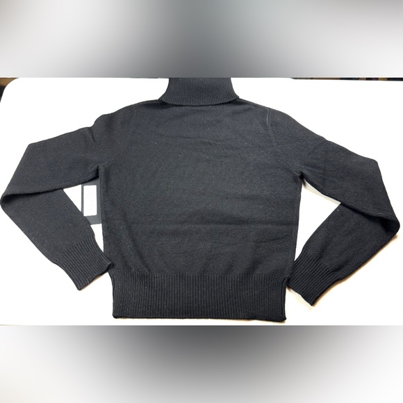 Born2Kreate‎ Black Turtle Neck 100% Cashmere Sweater - Picture 5 of 8